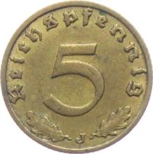 5 Reichspfennig 1937 J  