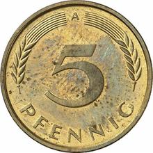 5 Pfennig 1991 A  