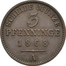 3 Pfennig 1868 A  