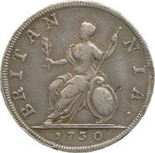 Фартинг 1730    "Портрет в молодом возрасте"