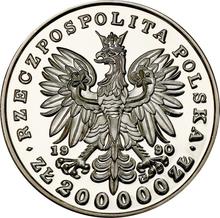 200000 Zlotych 1990    "Frédéric Chopin"