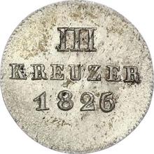 3 Kreuzer 1826   