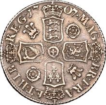 1 Schilling 1707    "Zweiter Porträttyp"