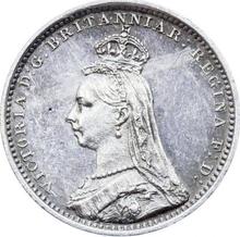2 Pence 1888    "Jubiläumsporträt"