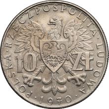 10 Zlotych 1970 MW   "Annektion der Provinzen" (Probe)