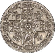6 Pence 1728    "Porträt in jungen Jahren"