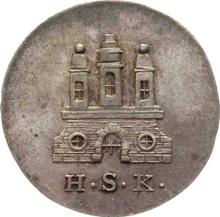 Shilling 1828  H.S.K. 