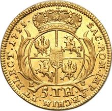5 Thaler (August d'or) 1755  EC  "Crown"