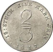 2/3 Thaler 1817   