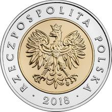 5 Zlotych 2018    "100th Anniversary of Poland's Independence"