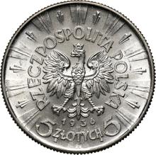 5 Zlotych 1936    "Jozef Pilsudski"