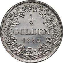 1/2 guldena 1865   