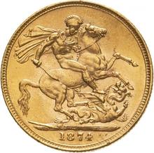 Соверен 1874   WW "Св. Георгий"