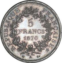 5 franków 1870 A   "Herkules"