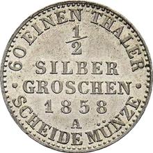 1/2 Silber Groschen 1858 A  