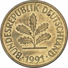 5 Pfennig 1991 D  