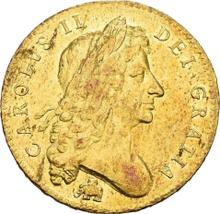 Five guineas 1682    "Second laureate bust"