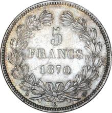 5 franków 1870 K   "Brak legendy"