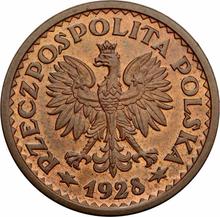 1 Zloty 1928    "Leaf wreath" (Pattern)