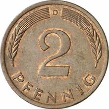 2 pfennige 1971 D  