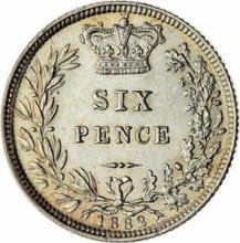 Sixpence 1882   