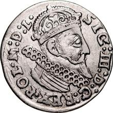 3 Groszy (Trojak) 1624    "Krakow Mint"