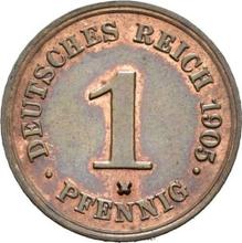 1 Pfennig 1905 E  