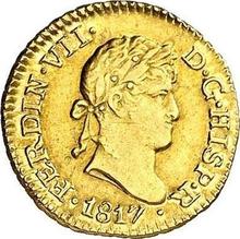 1/2 Escudo 1817 L JP 