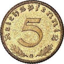 5 Reichspfennig 1937 G  