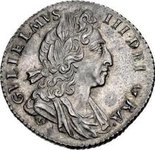 Sixpence 1701    "Third laureate bust"