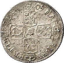 Shilling 1709 E *   "The Edinburgh Portrait"