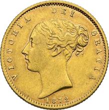 Half Sovereign 1872 S   "Coat of arms"