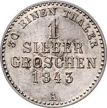 Silber Groschen 1843 A  