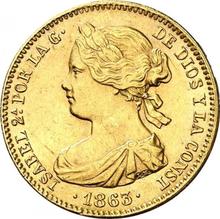 100 Reales 1863   