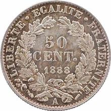 50 Centimes 1888 A  