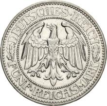 5 Reichsmark 1927 G   "Oak Tree"