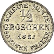 1/2 Groschen 1851  F 