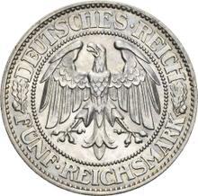 5 Reichsmark 1927 F   "Oak Tree"
