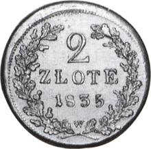 2 Zlote 1835 W   "Krakow" (Antique counterfeit)
