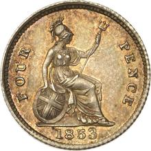 Fourpence (Groat) 1853   