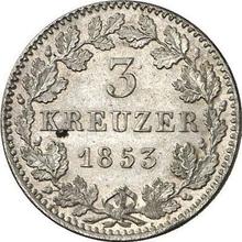 3 Kreuzer 1853   