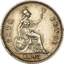 Fourpence (Groat) 1847   