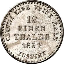 1/12 Thaler 1834  B 
