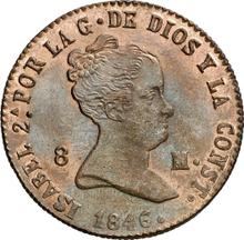 8 Maravedís 1846    "Denomination on obverse"