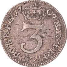 Threepence 1707   