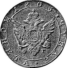 Rubel 1803 СПБ ФГ  "Porträt mit langem Hals ohne Rahmen" (Probe)