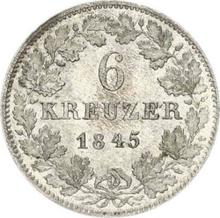 6 Kreuzer 1845   