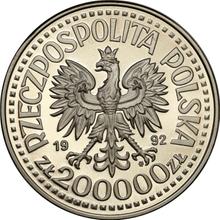 200000 Zlotych 1992 MW  ET "Władysław III von Warna" (Probe)