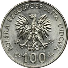 100 Zlotych 1988 MW  SW "Hedwig I. von Polen"