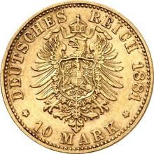 10 марок 1881 E   "Саксония"